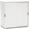 MeMi Me204BIA ante scorrevoli. Scarpiera.mobiletto . Gia' montato ,Legno, Bianco, 38x75x85 cm