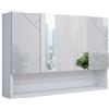 Vicco Specchio contenitore bagno Irma, Bianco lucido, 80.1 x 55 cm