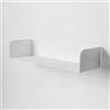 Steelnovo | Dante, Mensola da Parete in Metallo Verniciato, Portalibri, Mensola da Muro Portaoggetti, 60x11x20 cm, Colore Bianco, Design Minimal e Moderno, Scaffale da Muro, Made in Italy