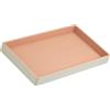 DuDu Vassoio Portaoggetti in Legno Rivestito in Vera Pelle, Vassoio Decorativo per la Casa, 27 x 15 cm, Accessorio di Home Design Multicolore1