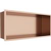 Balneo WALL-BOX ONE Nicchia da Parete per Doccia in Acciaio Inossidabile Ramato, Impermeabile, Installazione in Nicchia Flessibile, 45x20x10cm, Rame, Nicchia per Utensili da Bagno, Senza Piastrelle