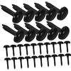 SHINEOFI Chiodini Miniatura per Scrapbooking e Fai da Te, 500 Pezzi Fermagli Rotondi in Metallo Nero 4.5x8mm, Elementi di Fissaggio Resistenti per Lavori Creativi e Decorazioni Artigianali