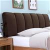 DEVINK Cuscini Testiera Letto Matrimoniale Imbottita, Copri Testiera Rimovibile E Lavabile, Addensato Cuscini Grandi Per Testata Letto Anti-Collisione Legno/Ferro/Pelle Copertura(160x50cm,Brown)