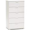 milani home MilaniHome.it - cassettiera per Soggiorno Cucina Bagno Fatto in Italia cm 60x38x103 HDI coloreBianco