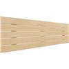 DHOME Testiera in legno riciclato DM Stile Pallet Letto Pallet Ferramenta inclusa (150cm, Pallet Orizzontale, Legno Naturale)
