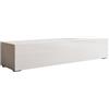 MB Muebles Bonitos, Mobile TV con piedini Nora H2, Soggiorno Moderno, Bianco, 160x40x32cm