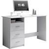 MERCATONE GERMANVOX da oltre 40 anni arr Scrivania con Cassetti 120 cm Bianca 123x50x77 cm