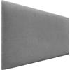 DHOME Testiera Imbottita Liscia in Tessuto Aqualine Altezza 70CM Spessore 4cm e 8cm per Parete Acustica Testiere Fonoassorbenti Letto Camera da Letto (Tessuto Grigio, 105cm, Spessore 4cm)