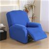 Hearda Copripoltrona Relax Reclinabile Universale, Tinta Unita Fodere Poltrona Relax Elasticizzato Copripoltrona 1 Posto Copripoltrona Reclinabile Fodere per Poltrone Rimovibile (Blu Scuro)