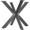 SOTECH Telaio del tavolo SPIDER/Gambe del tavolo in acciaio pesante in look vintage/Montaggio facile/Corridoi per progetti fai da te Tavoli da pranzo 710 x 850 x 850 mm