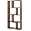 RELAX4LIFE Libreria Scaffale in Legno, Libreria a 8 Cubi con Kit Anti-Ribaltamento, Espositore Scaffale di Stoccaggio per Studio, Camera da Letto, Soggiorno (Industriale, 60 x 20 x 120 cm)