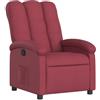 vidaXL Poltrona Reclinabile in Tessuto Rosso Vino, poltrona reclinabile, poltrona elettrica, poltrona singola, poltrona reclinante, poltrona