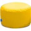 Bruni Pouf sgabello L in Giallo - sgabello tondo, adatto per interni ed esterni come poggiapiedi, cuscino per yoga, cuscino per meditazione, prodotto in Germania