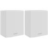 vidaXL Armadi Sospesi "Lyon" 2 pz Bianchi 50x31x60 cm