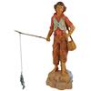 FONTANINI Pescatore di Fiume 19CM in Resina STATUINA per PRESEPE