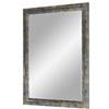 Duisburger-Rahmen24 Flex 35 - Specchio da Parete 50x70 cm con Cornice (Blu Argento Oro), Specchio su Misura con Striscia di Legno MDF da 35 mm di Larghezza e Parete Posteriore Robusta con Ganci