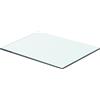 WEMYUFURN Mensola in vetro trasparente, 40 cm x 25 cm, per soggiorno, camera da letto e ufficio