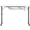 Sewing Online Tavolo da cucito pieghevole, piano bianco con gambe nere - Tavolo per macchina da cucire con piattaforma regolabile. Gambe pieghevoli per riporre e trasportare facilmente Ruote - 13399