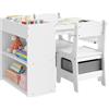 WOLTU Tavolino Bambini con 2 Sedie, 3 in 1 Scrivania Cameretta