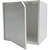 Mediawave Store - Cubo Modulare Libreria Cemento Frassinato Anta Apribile CUBE STACK 13232, per Spazi Interni, Mensola da Parete per Ingresso, Soggiorno, Camera da letto, Cameretta (Bianco)