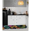LARA MORADA - Tappeto Cucina, Passatoia Antiscivolo Lavabile in PVC, Forma Sagomata, Stampa Digitale HD, Made in Italy, 50X90cm Dis Giada 9