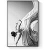 WANGXIAO Pittura su Tela in Bianco e Nero Poster e Stampe di Danza Classica Immagini di Ritratto di Ragazza di Stile per la Decorazione Domestica Arte della Parete (70x100 cm) Senza Cornice