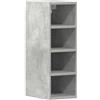 vidaXL Mobile Pensile "Riga" Grigio Cemento 20x29,5x60 cm