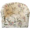 Morbuy Copripoltrona 1 Posto Elasticizzato, Copripoltrona Chesterfield 2 Pezzi, Universale Lavabile Antiscivolo Fodera per Soggiorno Bar Reception (Fiore)