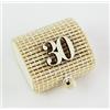 DLM Bomboniere DLM29139 (Kit 12 Pezzi) Scatolina Scatola Portaconfetti in Bambu 30 Trentesimo Compleanno Anniversario Nozze bambù Confettata Segnaposto bomboniera Regalo
