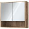 Vicco Specchio da bagno Eliza, Quercia vichinga, 70 x 65 cm con 2 porte, adatto per montaggio a parete e combinabile con la serie Eliza