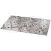 Wallfluent Piano del Tavolo in Vetro 120x60 cm Facile da Pulire Bordi Lucidi Sostenibile Installazione Rapida Superficie Lisa Impermeabile Strumenti di Installazione - Mosaico con Ornamenti