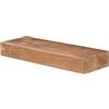levandeo Mensola da parete in legno massiccio, 60 x 20 cm, colore rovere colorato, vintage, design rustico
