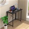 ARunThLana 80x45x75 cm Tavolo per computer pieghevole, tavolo da PC, tavolo da parete pieghevole, tavolino Pieghevoli Piccolo, Scrittoio Nero per Ufficio Lavoro Studio Campeggio