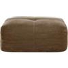 NuvlaGu Sgabello modulare ottomano in tessuto di velluto marrone 92,5 × 75 × 44 cm, modulo seduta divano senza montaggio, morbido imbottito, ergonomico, antiscivolo, versatile combinabile per