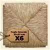 Certrade - Set da 6 Sedute in paglia 37x37cm con ANGOLI, mod. 998 - SIGFRIDO, Sedile di ricambio per sedie rustiche da casa e ristoranti, Fondo, Telaio, Sedile resistente e robusto (6)