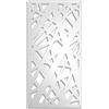 Generic Quadro Traforato per Arredamento Modello Diagonal Large - Pannello in PVC Traforato - Parasole Colore Bianco 47X94 CM