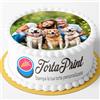 Tortaprint Cialda per Torta Personalizzata con Foto o Immagine - Decorazione Alimentare Rotonda Gluten Free per Compleanni ed Eventi (Rotonda) (16 cm, Ostia)