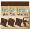 CAIYA 3X Mulino Bianco MiniFette Ricoperte di Cioccolato Fondente, Mini Fette Con Farina Integrale 110g [3 Confezioni]