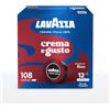 Lavazza 108 Capsule caffè Modo Mio crema e gusto ricco astuccio 2x54 Espresso Macinato
