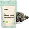 Kamelur 100g di alghe Wakame BIO essiccate - alimenti crudi, fiocchi di Wakame senza additivi - Alghe Wakame BIO in imballaggi ecologici
