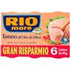 Rio Mare Tonno all'Olio di Oliva, Qualità Pinne Gialle, 6 Lattine da 80 g