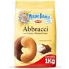 Zeus Party Mulino Bianco Abbracci con Cacao e Panna Fresca da 1 Kg (3 Pacchi)