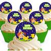 CAKESHOP edible cake toppers EST. 2012 Cakeshop - Decorazioni commestibili per torte, motivo: trofeo di calcio, pretagliate, qualità premium 12 x topper per cupcake