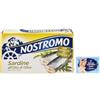 Felce Azzurra 12x Nostromo Sardine all'Olio di Oliva,sarde in olio d'oliva, Pesce in Scatola,Lattine da 120g + 1 Confezione di Talco Felce Azzurra in omaggio, Busta da 100g