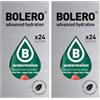 Bolero Drink 48 Bustine 3 grammi Watermelon 3 gr Gusti Diversi Assortimento alla Frutta Preparato Polvere Solubile Per Bevanda Fresca in Acqua Prodotto,144 grammi dolcificato stevia,0.14 kilograms