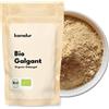 Kamelur 500g di BIO radice galanga macinata - polvere aromatica BIO galangal, senza additivi - confezionata in imballaggi biodegradabili