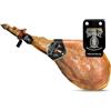 LalolaGourmet I Prosciutto Serrano Spagnolo -Trevélez I.G.P 8.5/9 kg Etichetta NERO, Stagionatura Naturale 100% Minima 23 Mesi, Senza glutine, Senza additivi