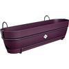 Elho Vibia Campana Trough Allin1 70 - Fioriera per Balcone - Ø 70.4 x H 17.7 cm - Viola/Porpora Acero