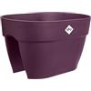 Elho Vibia Campana Flower Bridge 40 - Fioriera per Balcone esterno - Ø 39.0 x H 22.0 cm - Porpora Acero
