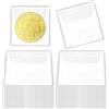 Zyghjort 50 custodie per monete con tasca singola, 6,1 x 6,1 cm, trasparenti, in plastica, per monete, monete, collezionisti